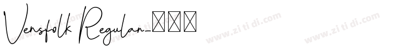 Vensfolk Regular字体转换